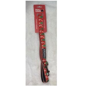 🍭 Red Christmas Tree Candy Cane Christmas Dog Leash FuzzYard Holiday 55” NWT